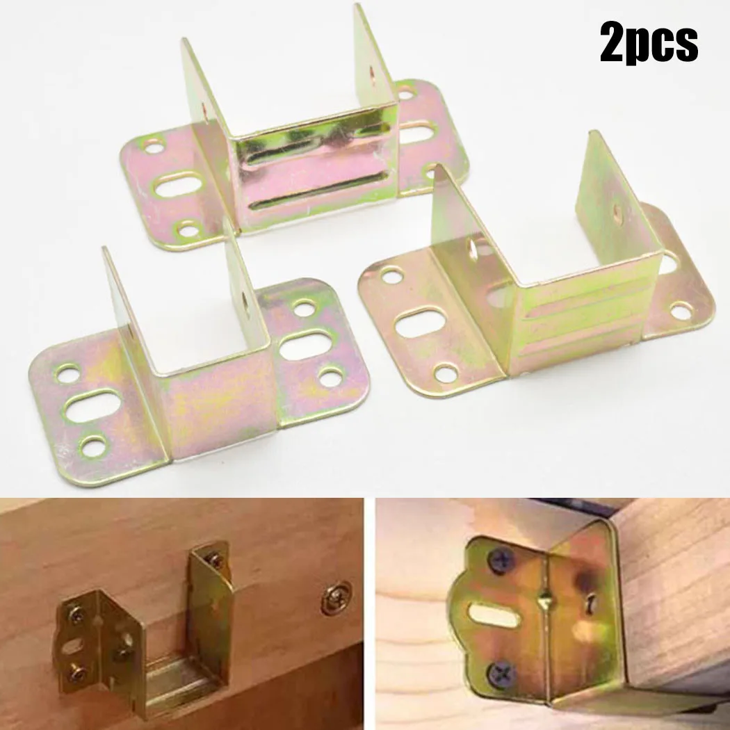 Furniture Hardware For Bed - 2 шт. U-образный металлический кронштейн для