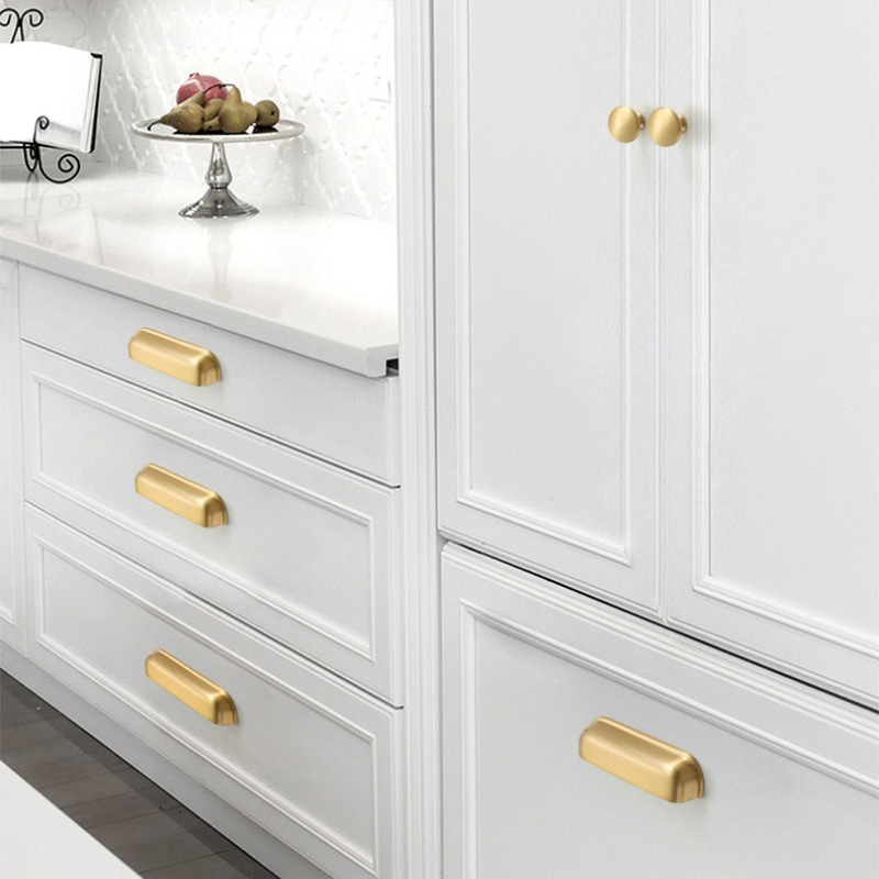 Furniture And Kitchen Hardware Fitting - Европейские твердые латунные ручки для мебели,