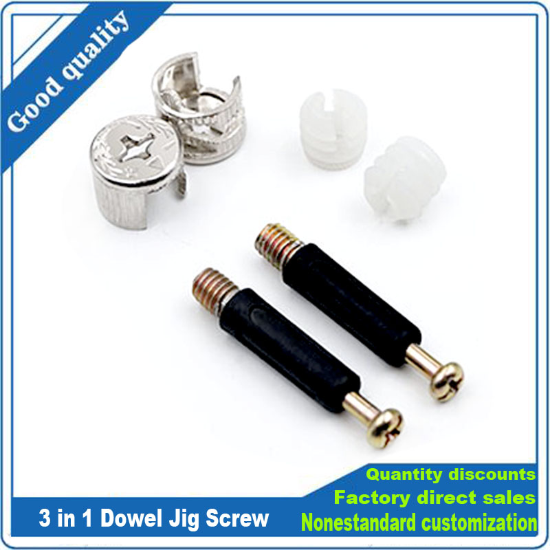 Furniture Hardware Screws - Набор для соединения мебели 3-в-1: эксцентриковые