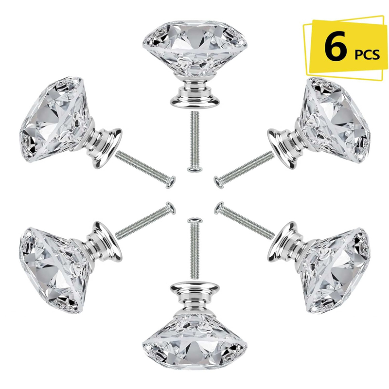 Furniture Hardware Screws - Набор из 6 круглых пластиковых ручек