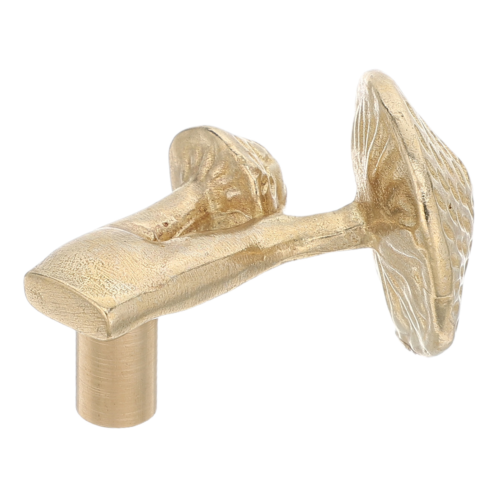 Drawer Pull Gold - Латунная ручка-грибок для шкафа, винтажная золотая