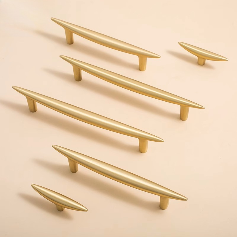 Furniture And Kitchen Hardware Fitting - Скандинавские мебельные ручки из цельной латуни