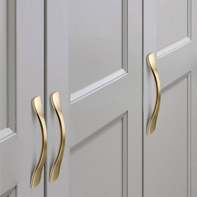 Золотые мебельные ручки из алю – обзор и цена Drawer Pull Gold