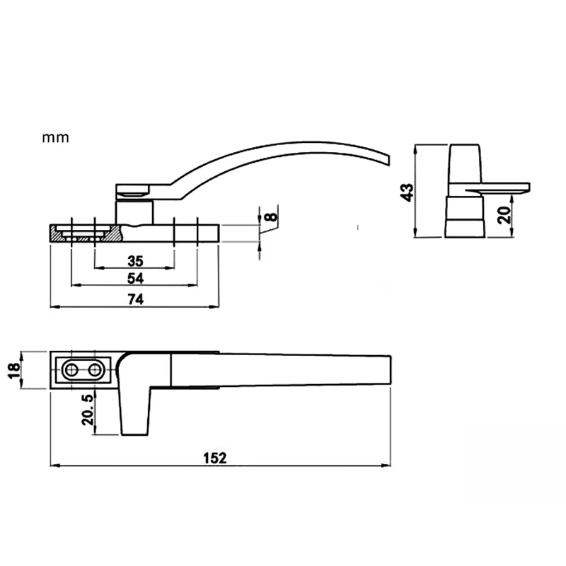 Левая и правая рука, белые сме – обзор и цена Furniture Hardware Fitting