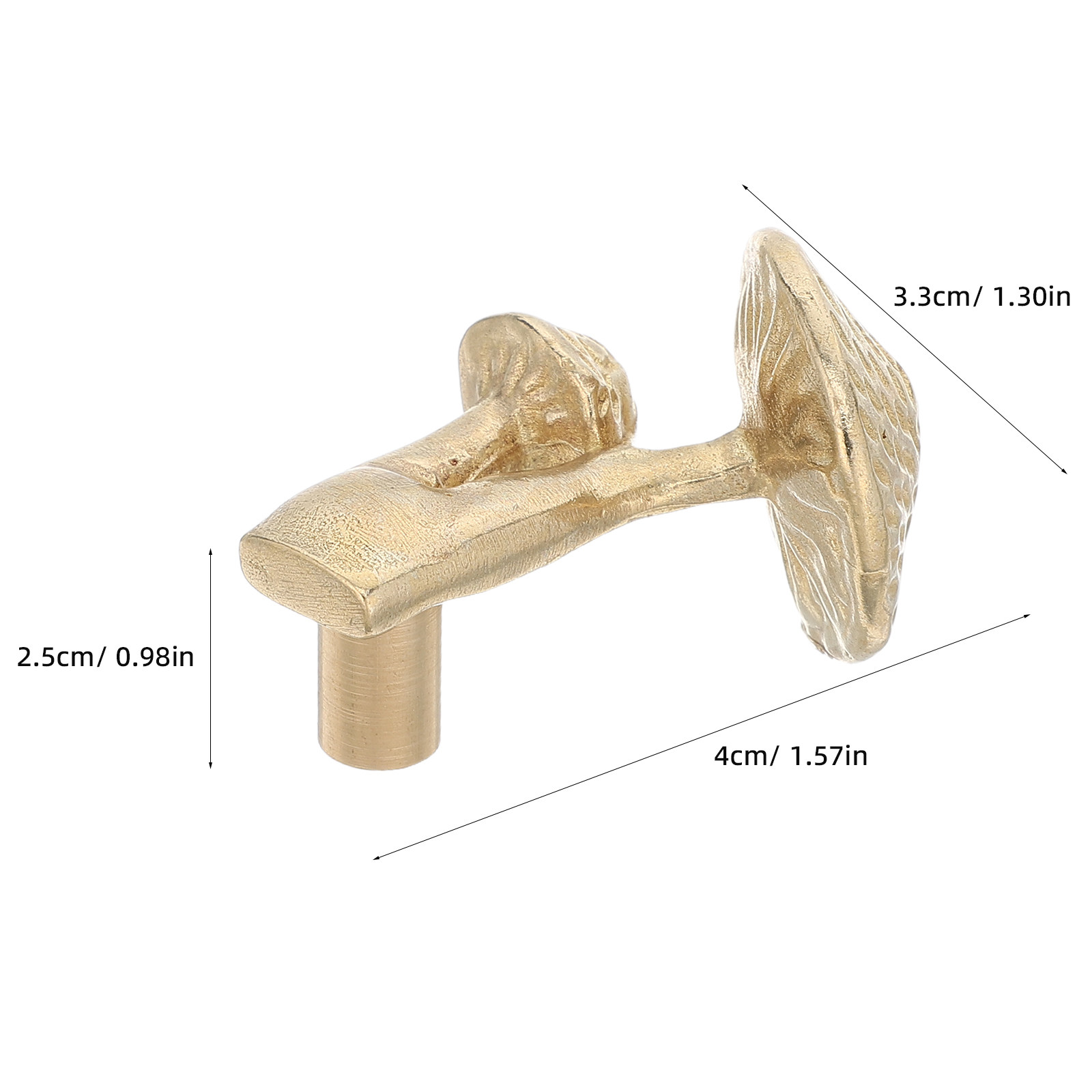 Латунная ручка-грибок для шкаф – обзор и цена Drawer Pull Gold